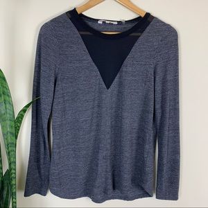 Rebecca Taylor V Neck Detail Long Sleeve
